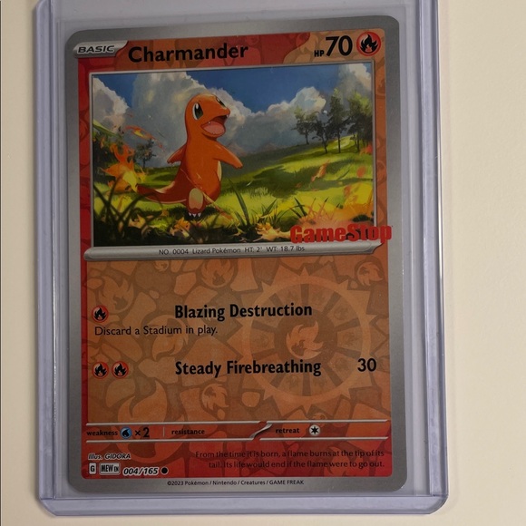 Pokemon Other - Pokemon Charmander Trading Card - Red and Orange